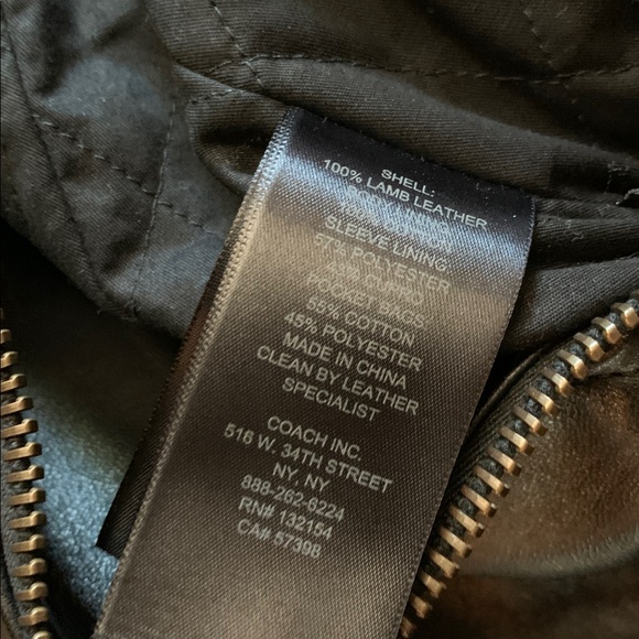 Coach Black Leather Moto Jacket - Picture 11 of 13